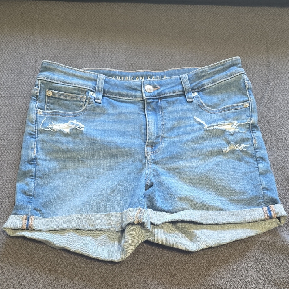American Eagle Outfitters Light Blue Jean Shorts